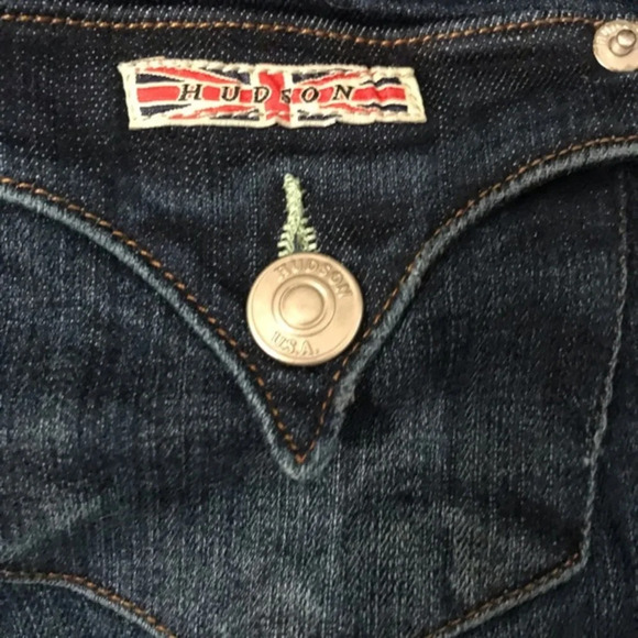 HUDSON Jeans Distressed Roll Crop Jeans, Size 10 - Picture 7 of 10